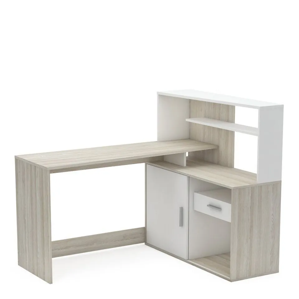 BOXED SUSANNAH L-SHAPED DESK (2 BOXES)