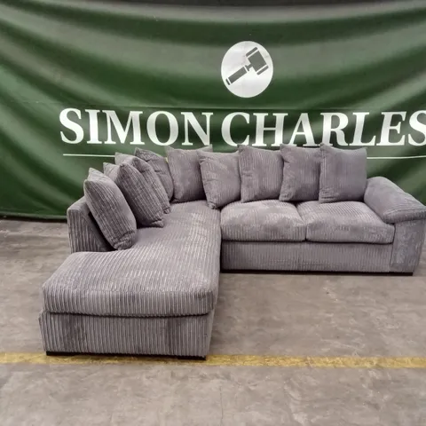 AMALFI LEFT HAND SCATTER BACK FABRIC CORNER CHAISE SOFA