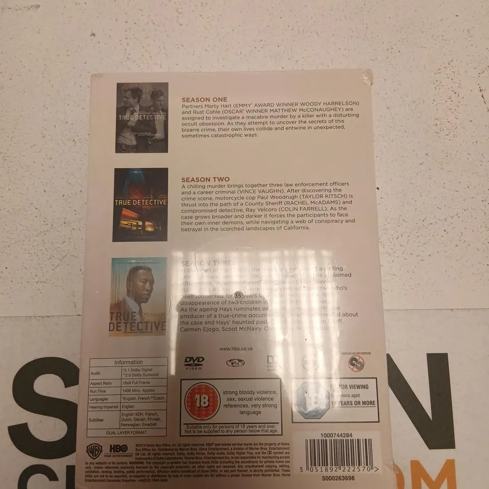 TRUE DETECTIVE: SEASONS 1–3 BOX SET (DVD) – HBO