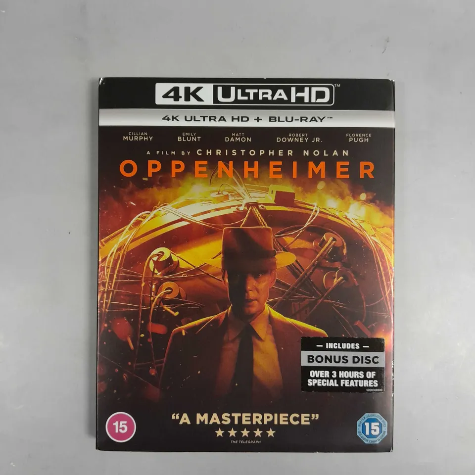 SEALED OPPENHEIMER 4K ULTRA HD BLU-RAY 