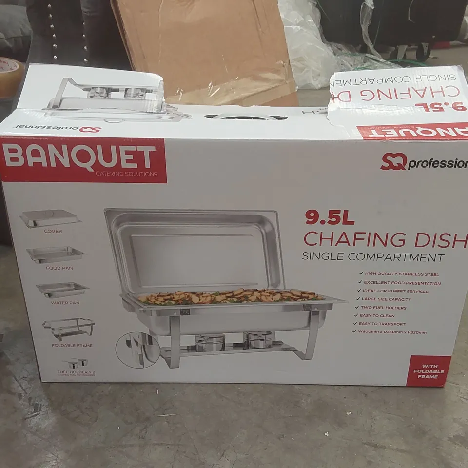 BOXED SQ PROFESSIONAL 9.5L CHAFING DISH 