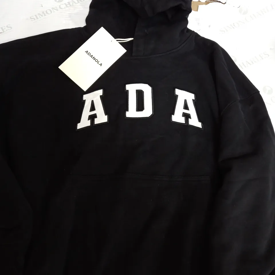 ADANOLA ADA OVERSIZED HOODIE IN BLACK - LARGE