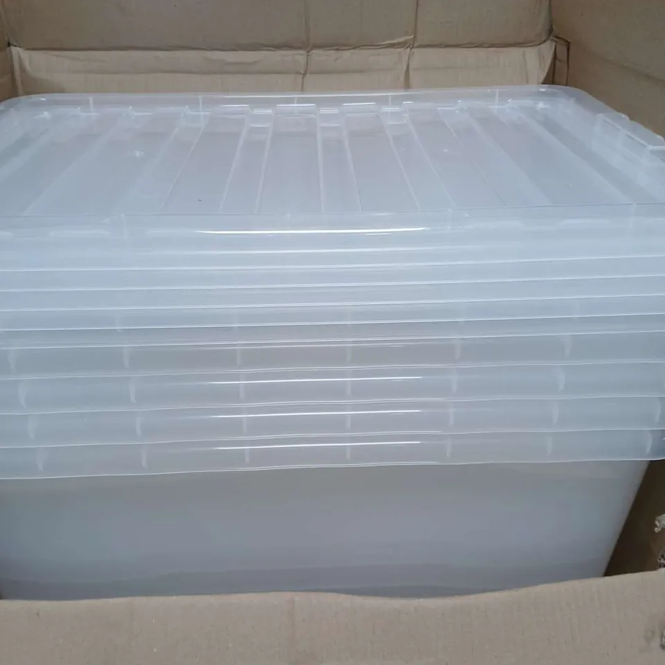 JMS PLASTIC STORAGE CONTAINERS WITH LIDS 