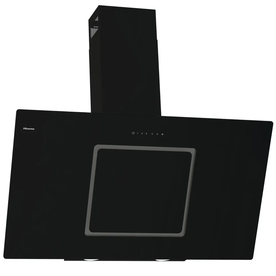HISENSE CH10IN14BBUK 100CM BLACK GLASS COOKER HOOD. BOXED