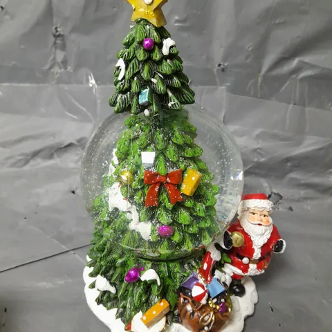 THREE KINGS MUSICAL TREESPIN SNOWSPHERE CHRISTMAS DECORATION - COLLECTION ONLY - GLASS