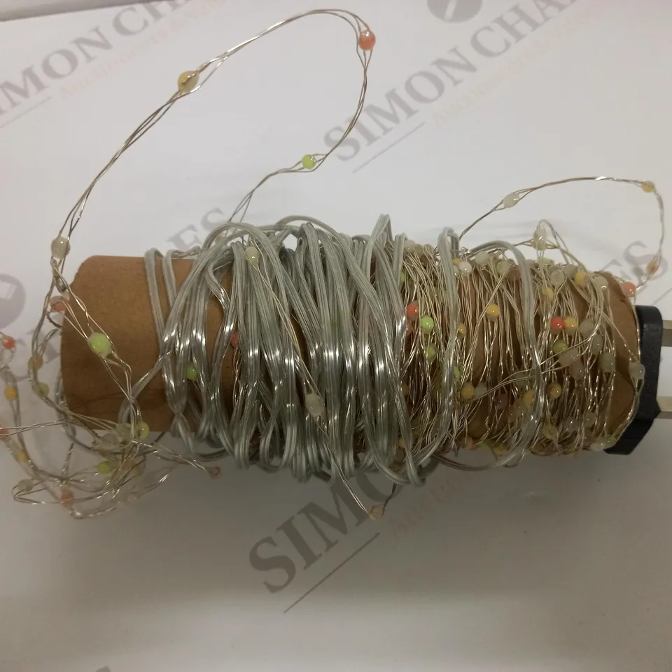 JOHN LEWIS MULTICOLOURED LEDS ON SILVER WIRE (320 COUNT)