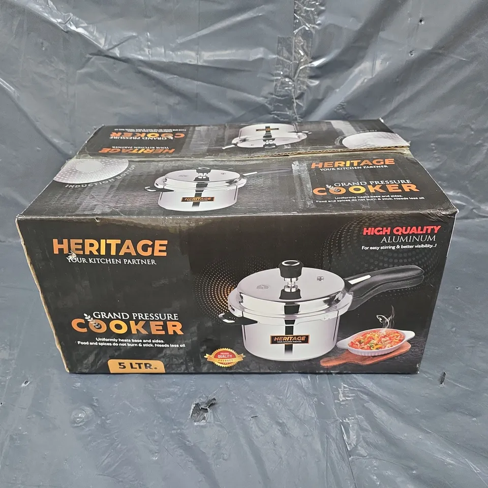 BOXED HERITAGE 5L GRAND PRESSURE COOKER