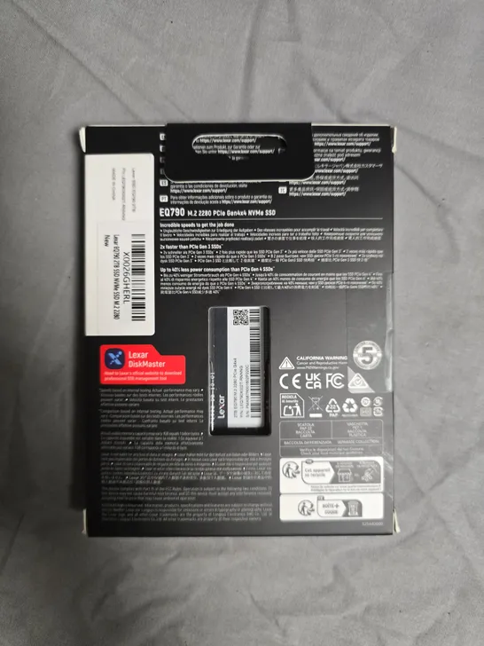 Archiviazione Veloce Giochi Lexar EQ790 SSD Interno 2TB M.2 NVMe Gen4 - Velocità 7000 MB/s, Per PC E PS5 Ssd Nvme Lexar - 11