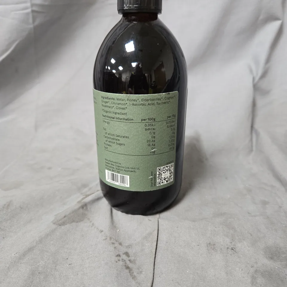 SWEET BEE ORGANICS ELDERBERRY ELIXIR – FOOD SUPPLEMENT 500ML