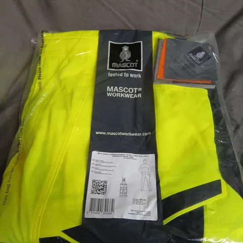 MASCOT WORKWEAR ACCELERATE SAFE 19569-236-1709 BIB & BRACE, KNEEPAD POCKETS, STRETCH HI-VIS EU SIZE 82C68