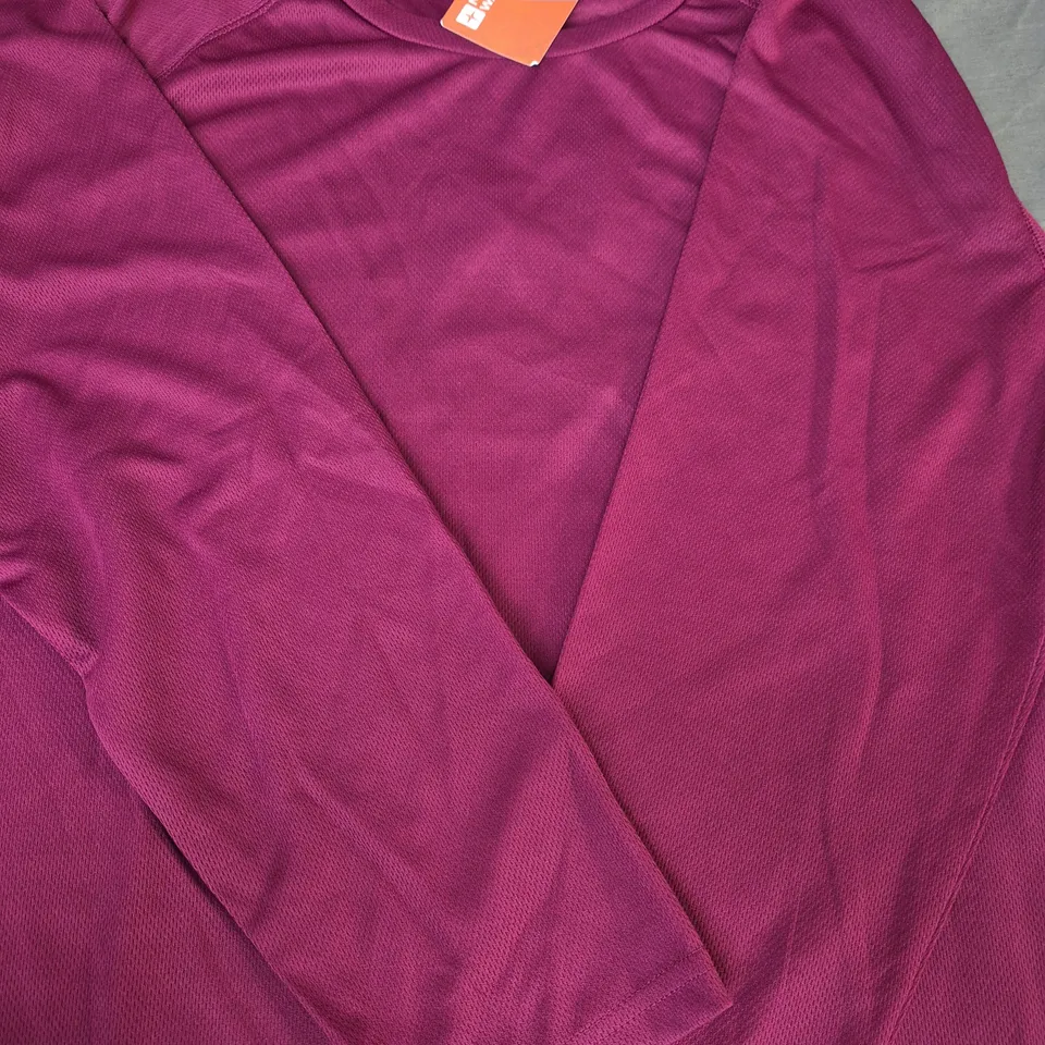 MOUNTAIN WAREHOUSE ENDURANCE WOMEN'S LONG SLEEVE TOP IN BERRY SIZE 22