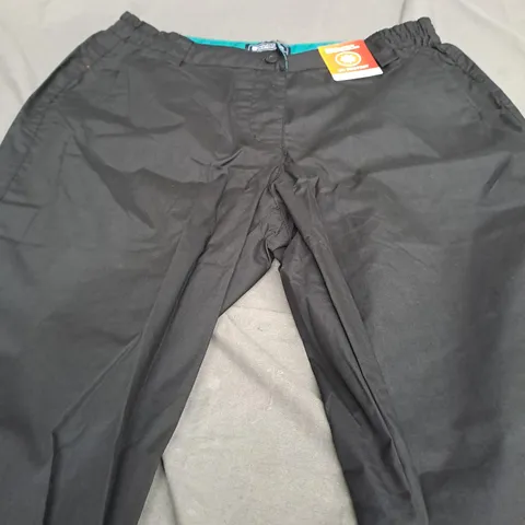MOUNTAIN WAREHOUSE WOMENS BLACK TROUSERS - 10W X 31L