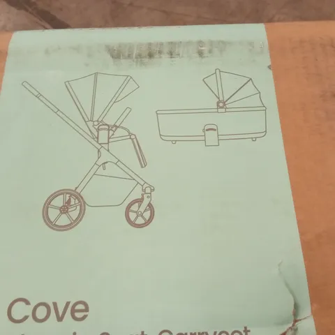 BOXED SILVER CROSS COVE STROLLER & CARRYCOT 
