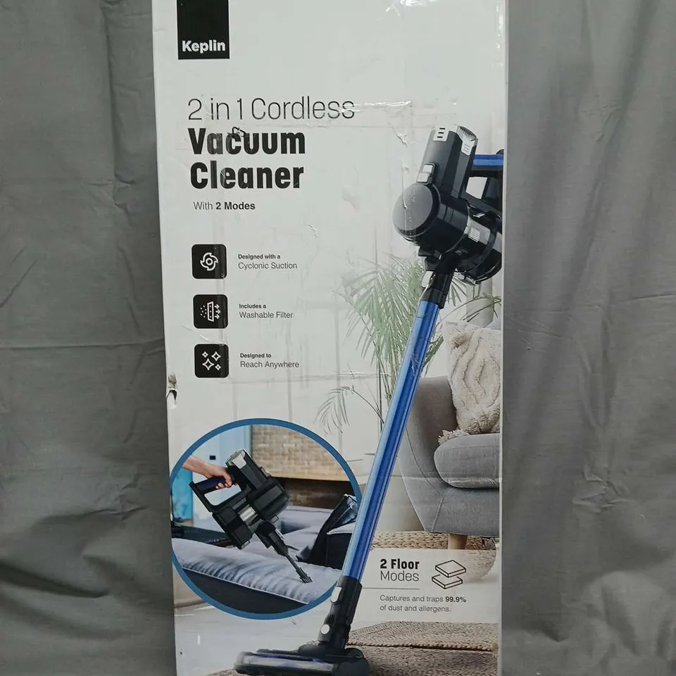 BOXED KEPLIN 2-IN-1 CORDLESS VACUUM CLEANER