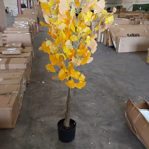 BOXED LARGE ARTIFICIAL GINKGO TREE 150CM
