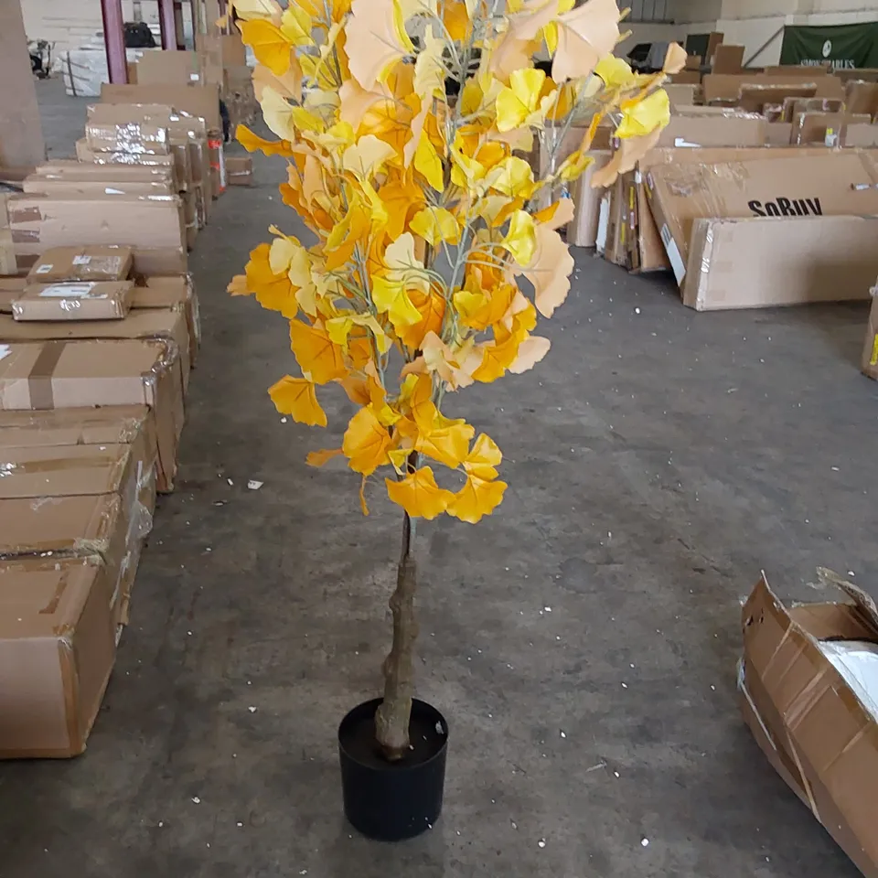 BOXED LARGE ARTIFICIAL GINKGO TREE 150CM