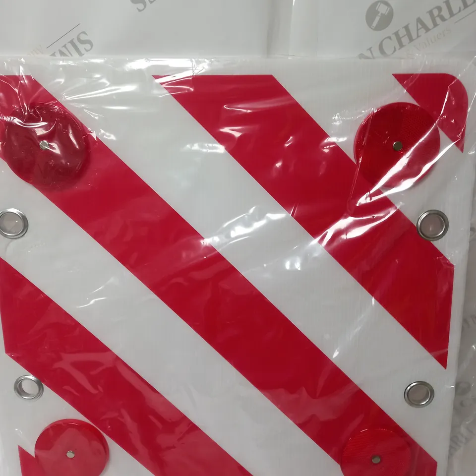 reflective plastic warning sign 