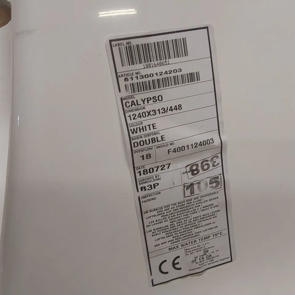 CALYPSO DOUBLE BASIN - WHITE