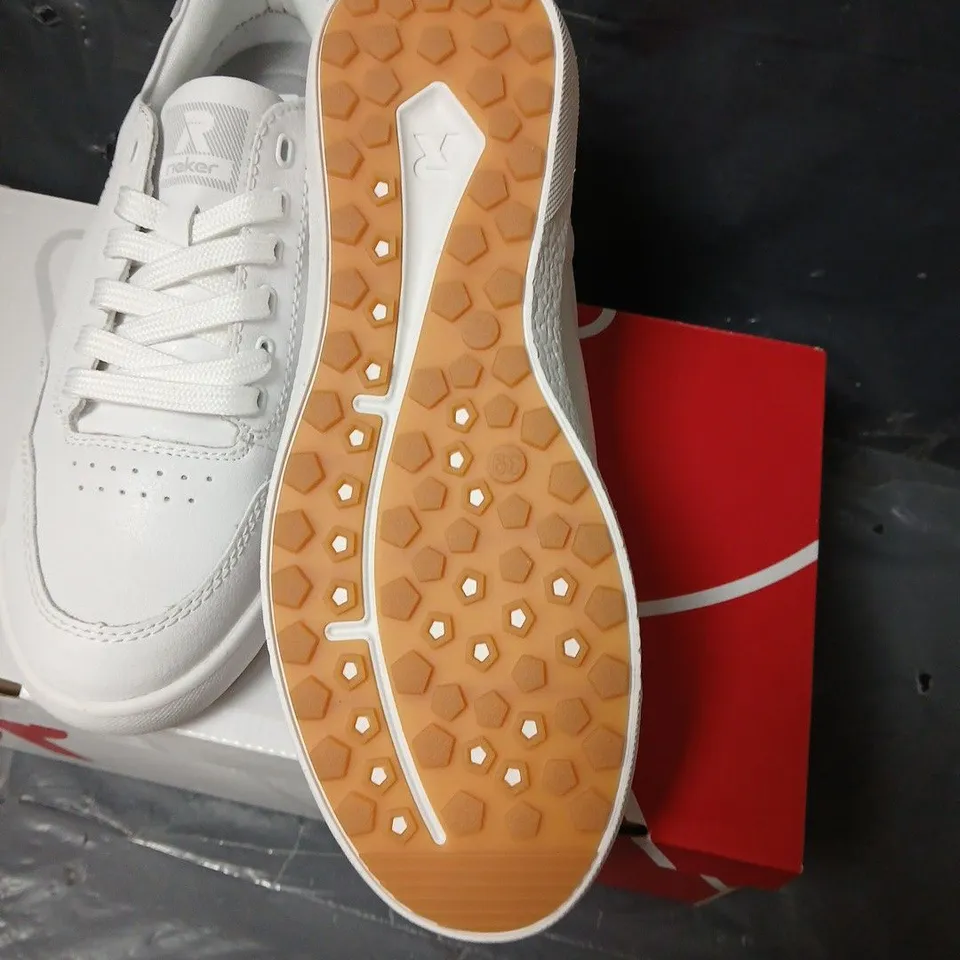 RIEKER WHITE SNEAKERS W1101-80 – EU 39 (UK 6)