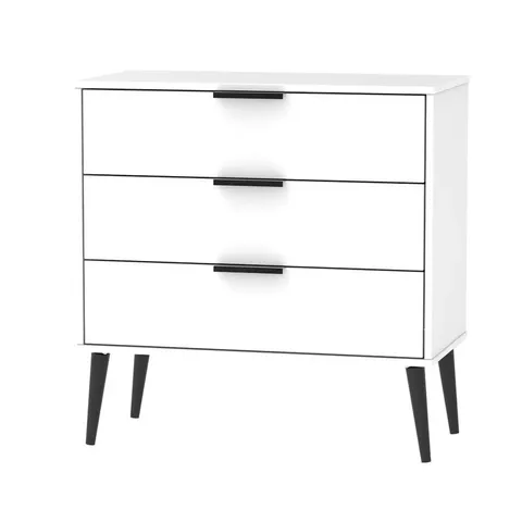 FULLY ASSEMBLED EUART 3-DRAWER CHEST