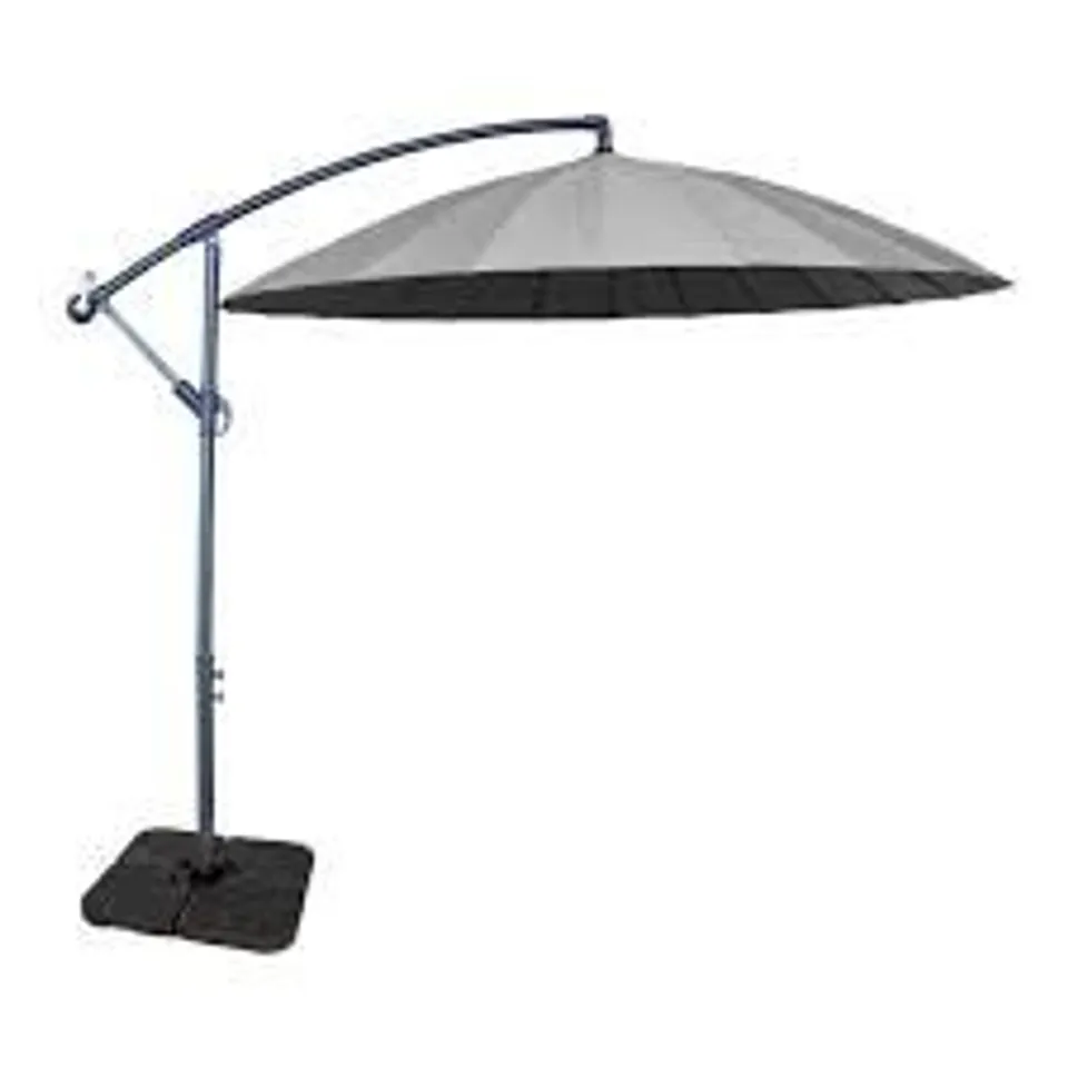 BOXED 3M CANTILEVER PARASOL GREY 