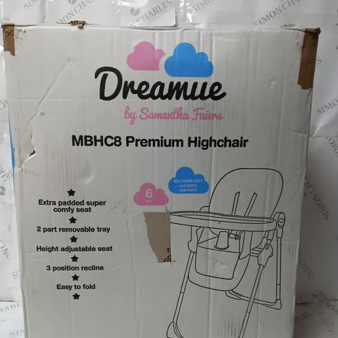 SAMANTHA FAIERS ROSE GOLD BLUSH TROPICAL HIGHCHAIR
