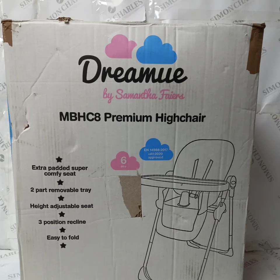 SAMANTHA FAIERS ROSE GOLD BLUSH TROPICAL HIGHCHAIR RRP £99.99