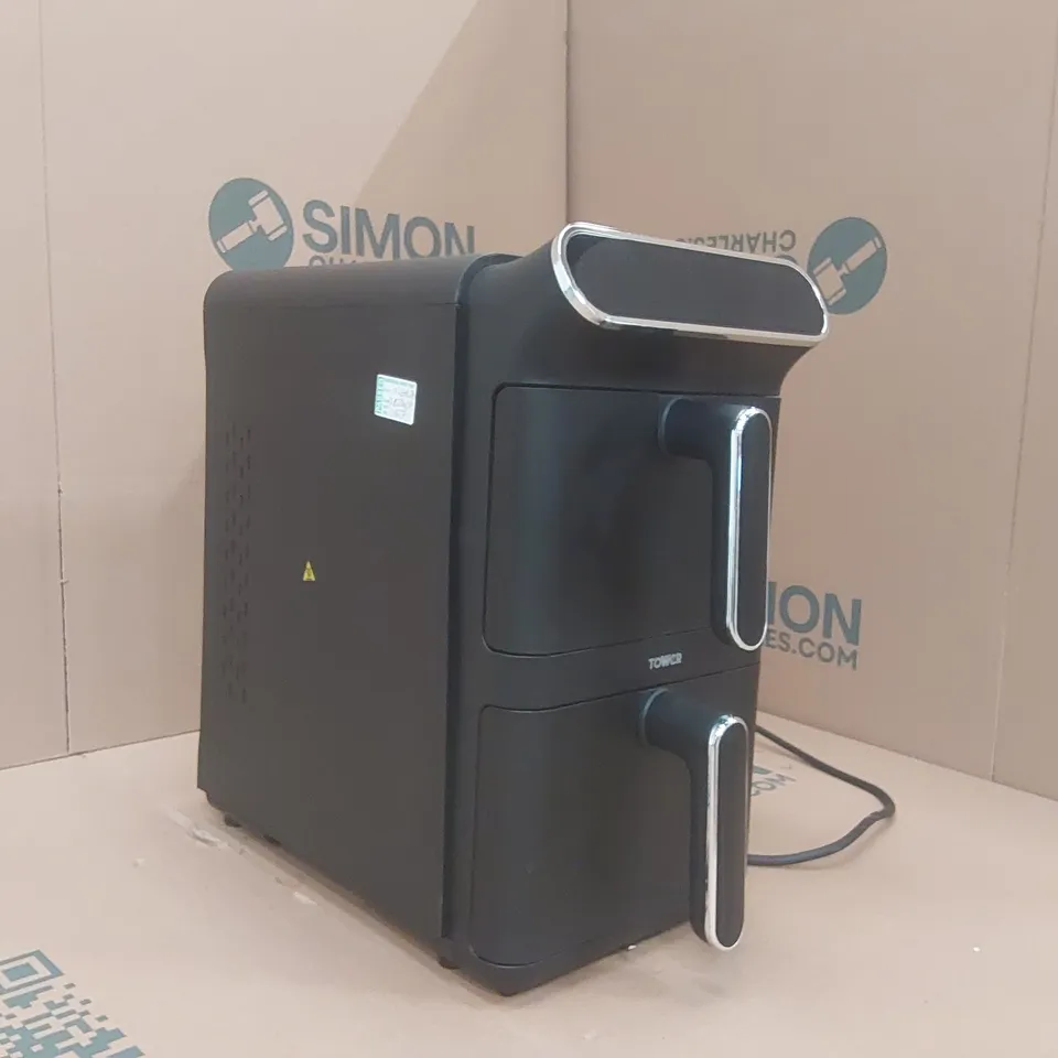 TOWER T17190 VORTX XL DUAL STACK AIR FRYER WITH DIGITAL CONTROL PANEL
