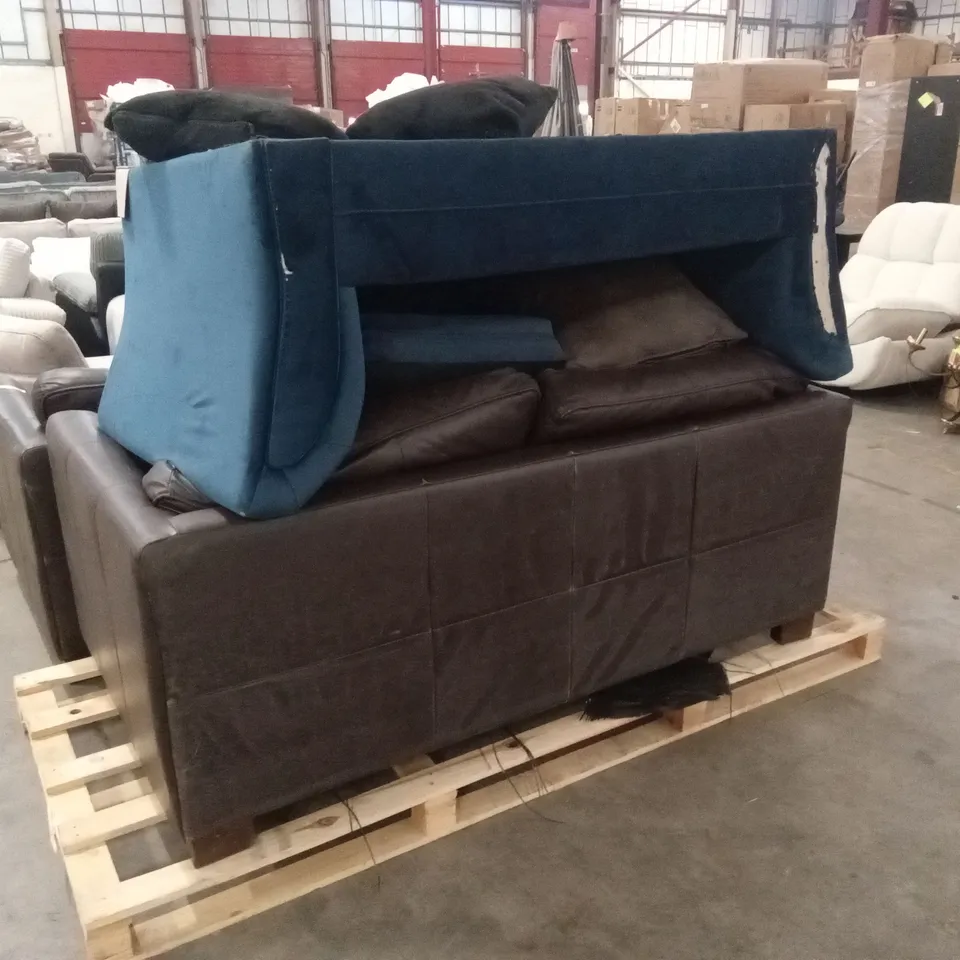 2 x ASSORTED DAMAGED OR INCOMPLETE DESIGNER SOFAS