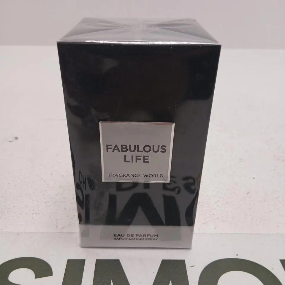 BOXED AND SEALED FABULOUS LIFE FRAGRANCE WORLD EAU DE PARFUM 80ML