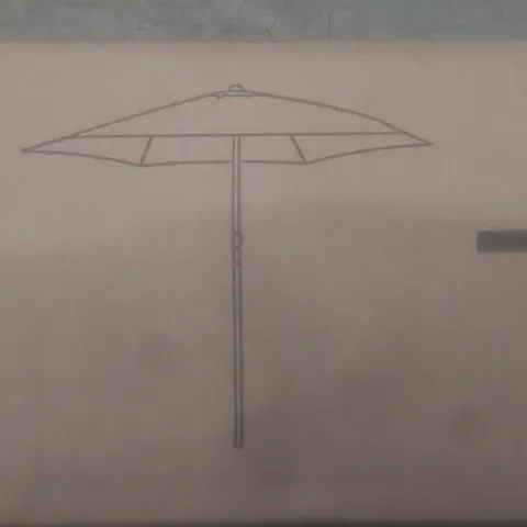 BOXED ROYALCRAFT 2.7m PARASOL - BLACK (1 BOX)