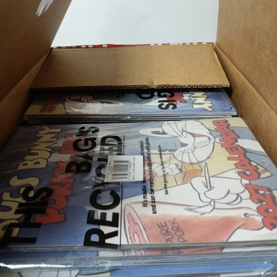 BOX OF APPROXIMATELY 24 X BUGS BUNNY & PORKY PIG 2027 CALENDAR