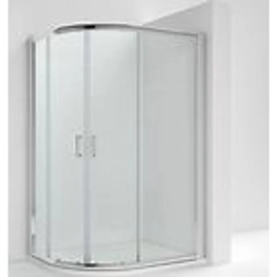 BOXED 1200MMX800M OFF SET QUADRANT 8 SHOWER GLASS