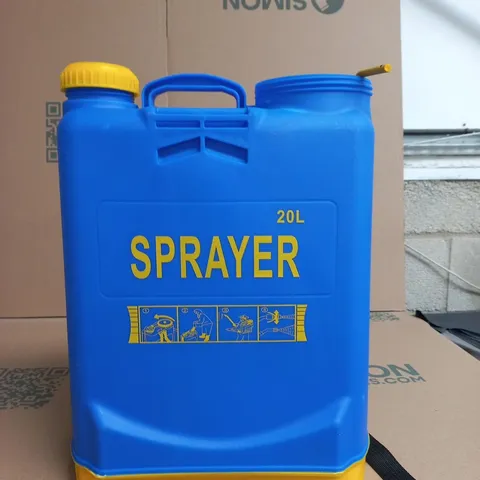 20L BACKPACK GARDEN SPRAYER – BLUE WITH YELLOW CAP