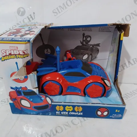 BOXED JADA MARVEL SPIDEY AMAZING FRIENDS R/C WEB CRAWLER