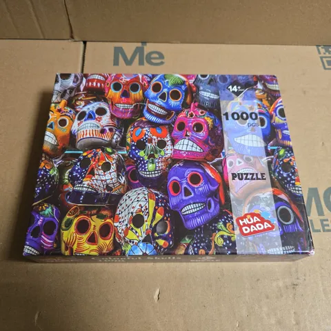 BOXED COLOURFUL SKULLS JIGSAW PUZZLE - 1000 PCS