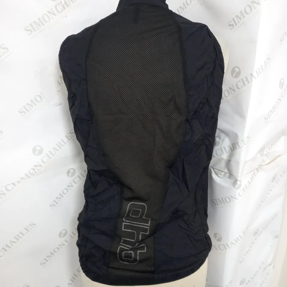 DHB AERON WOMENS PACKABLE GILET IN BLACK SIZE 10
