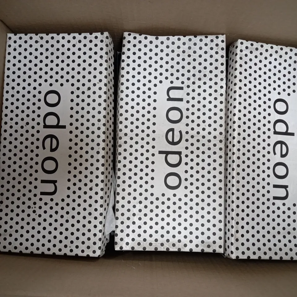 APPROXIMATELY 6 BOXED PAIRS OF ODEON SHOES TO INCLUDE FLATS IN SIZES 3, 4, 6 AND PLATFORM HEELS IN SIZE 3