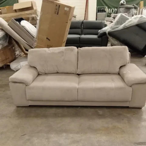 KANSAS 3 SEATER SOFA, CHAMPAGNE CLASSIC VELVET