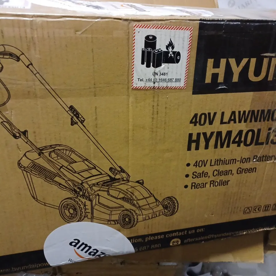 HYUNDAI 15"/38CM CORDLESS 40V LITHIUM-ION BATTERY ROLLER LAWNMOWER