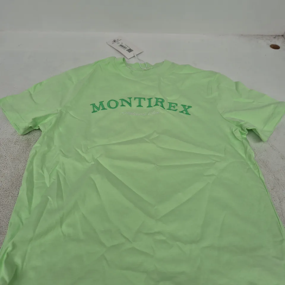 MONTIREX WOMEN'S LEISURE CLUB T-SHIRT – ICED MATCHA (XS)