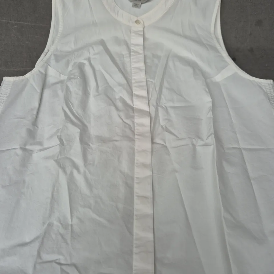 ALLSAINTS WHITE SLEEVELESS TOP – MEDIUM