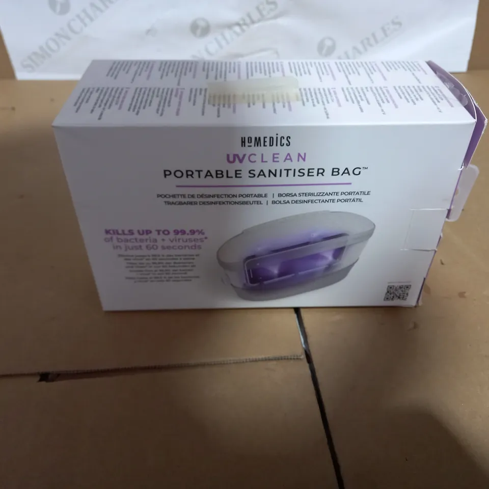 HOMEDICS UV CLEAN PORTABLE SANITISER BAG 