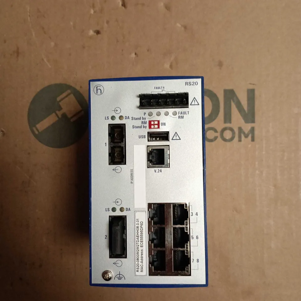 UNBOXED HIRSCHMANN RS20 RAIL SWITCH – INDUSTRIAL ETHERNET SWITCH (8-PORT)