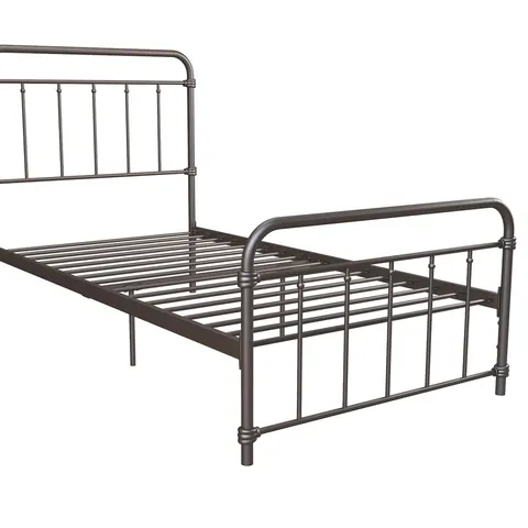 BOXED METAL BED FRAME//SIZE: KING - BRONZE (1 BOX)
