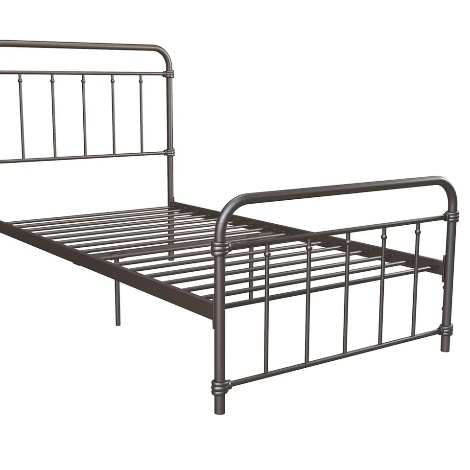 BOXED METAL BED FRAME//SIZE: KING - BRONZE (1 BOX)