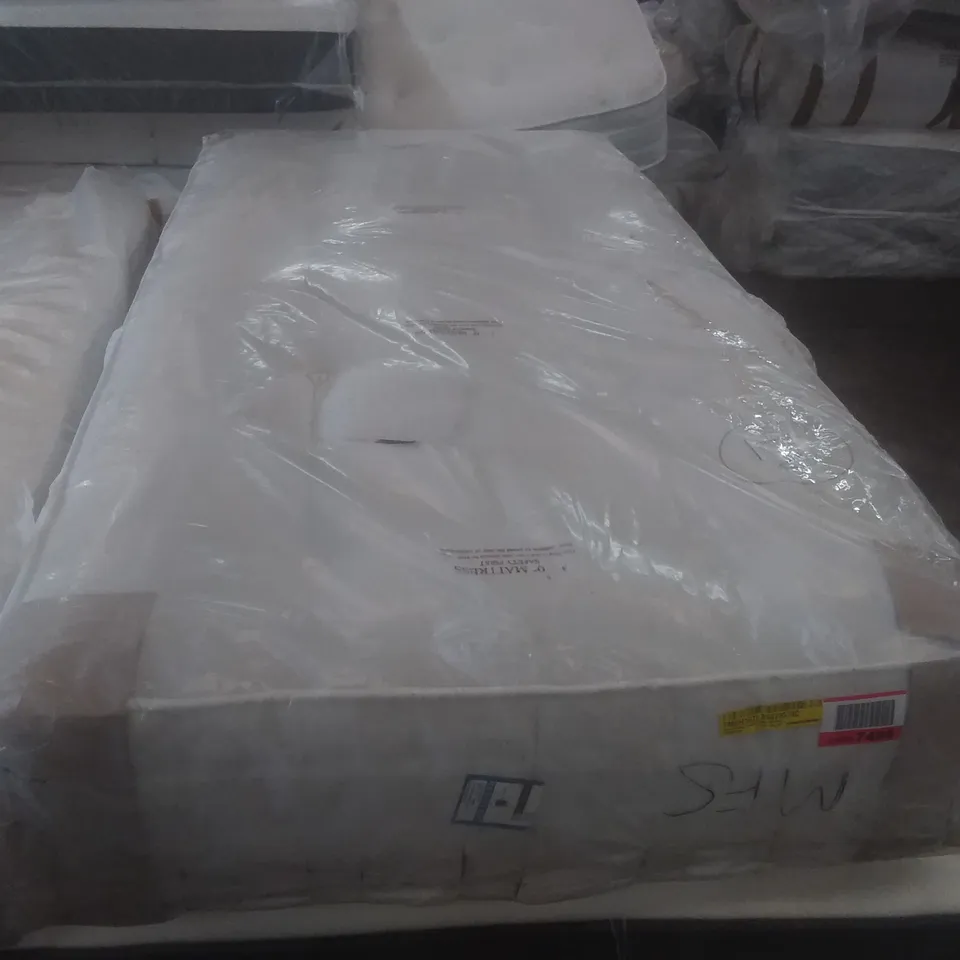 BAGGED SUPER DELUXE POCKET SPRUNG 1000 3FT SINGLE MATTRESS 