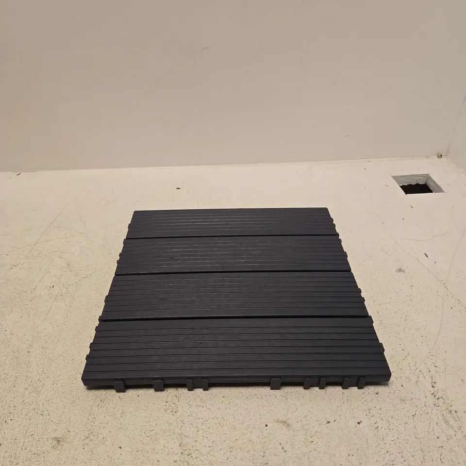 BOX OF 3 X SSUNFR ASSEMBLED FLOORING TILE SETS BLACK