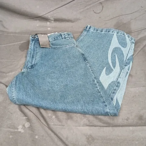 COLD CULTURE NEOTRIBAL TROUSERS – LIGHT BLUE DENIM, SIZE M