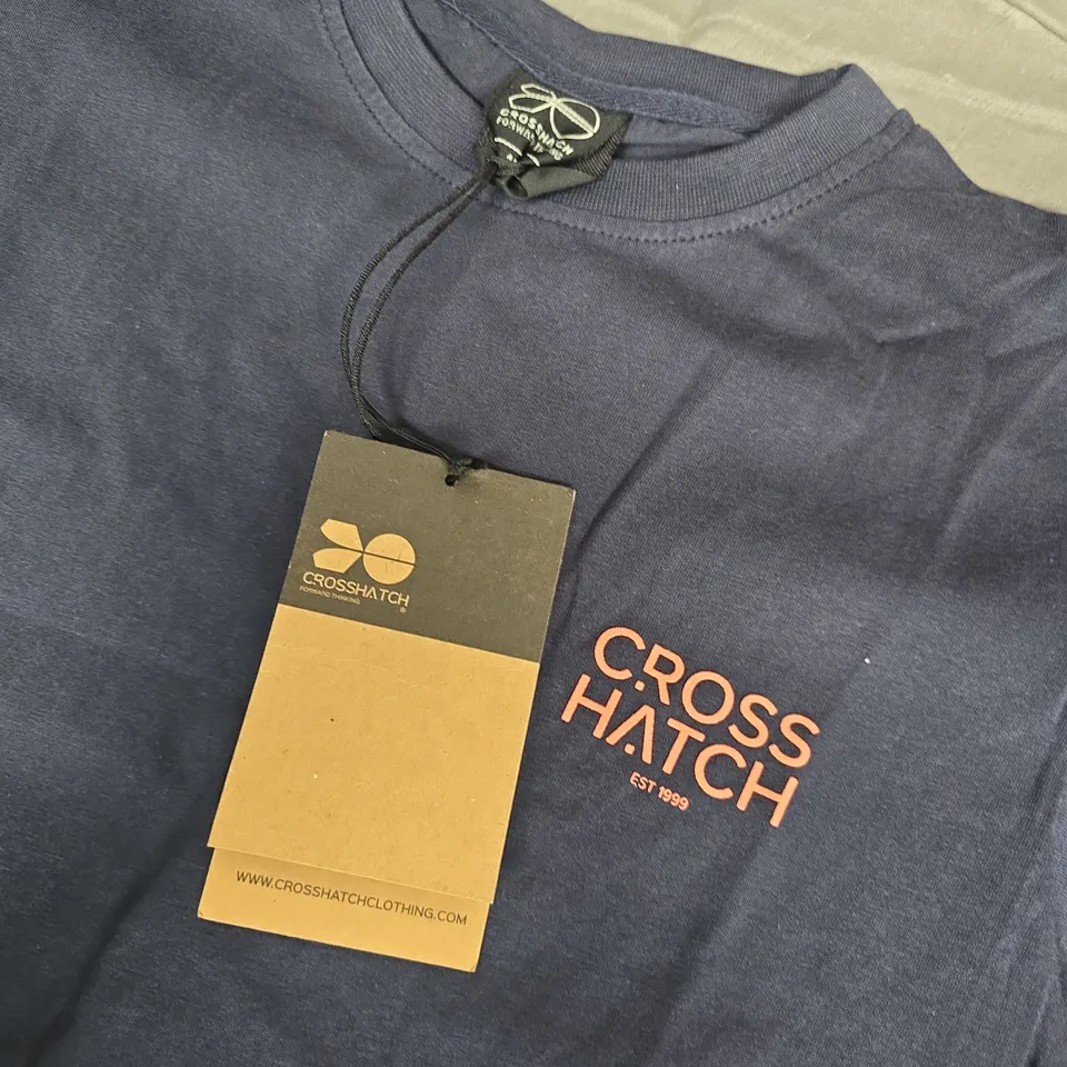 CROSS HATCH MACKYLEE TEE – NAVY, KIDS 11-12 YRS